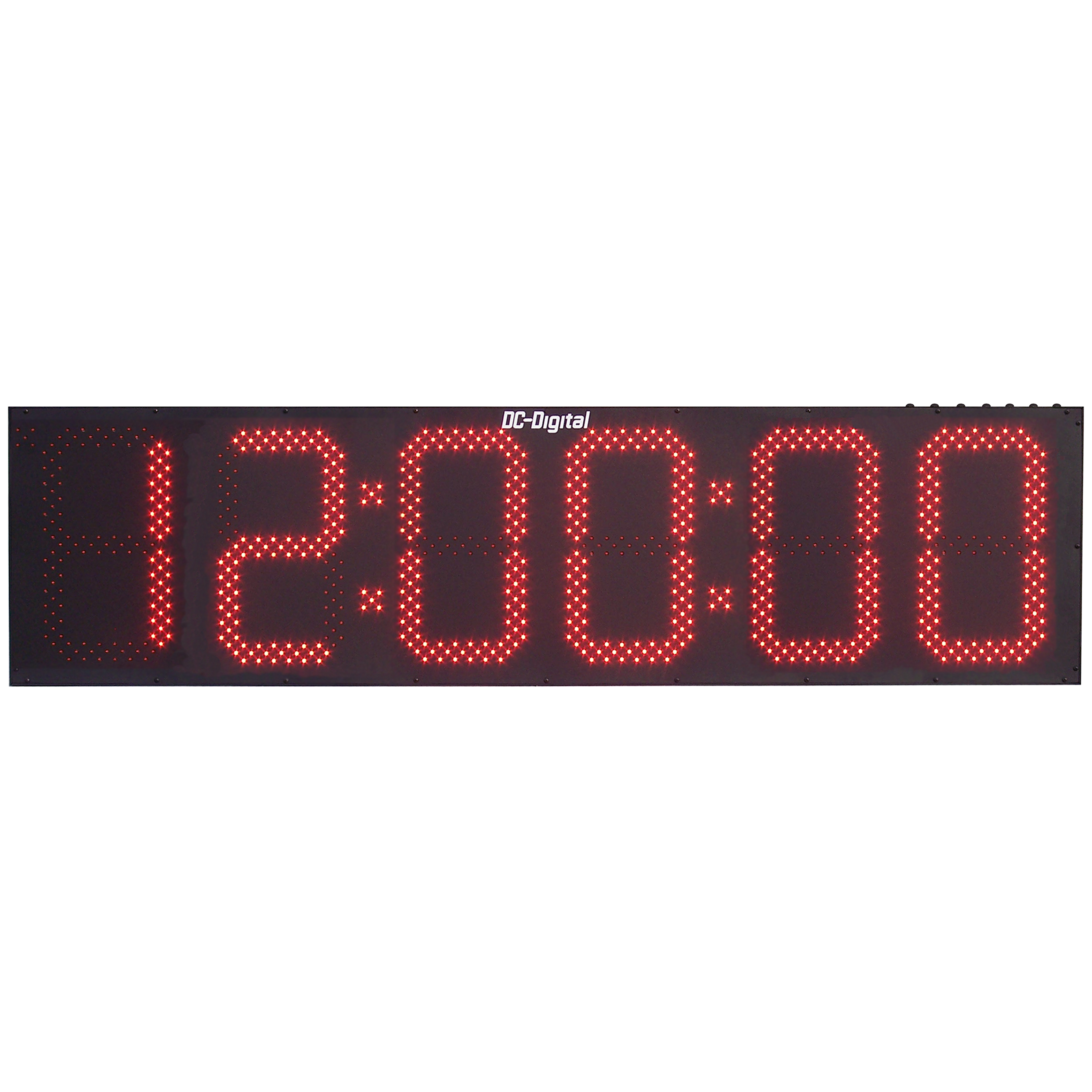 (DC-156UT) 15.0 Inch LED, Push-Button Controlled, Count Up, Countdown Timer, Time-of-Day Clock, Hours, Minutes, Seconds (OUTDOOR)
